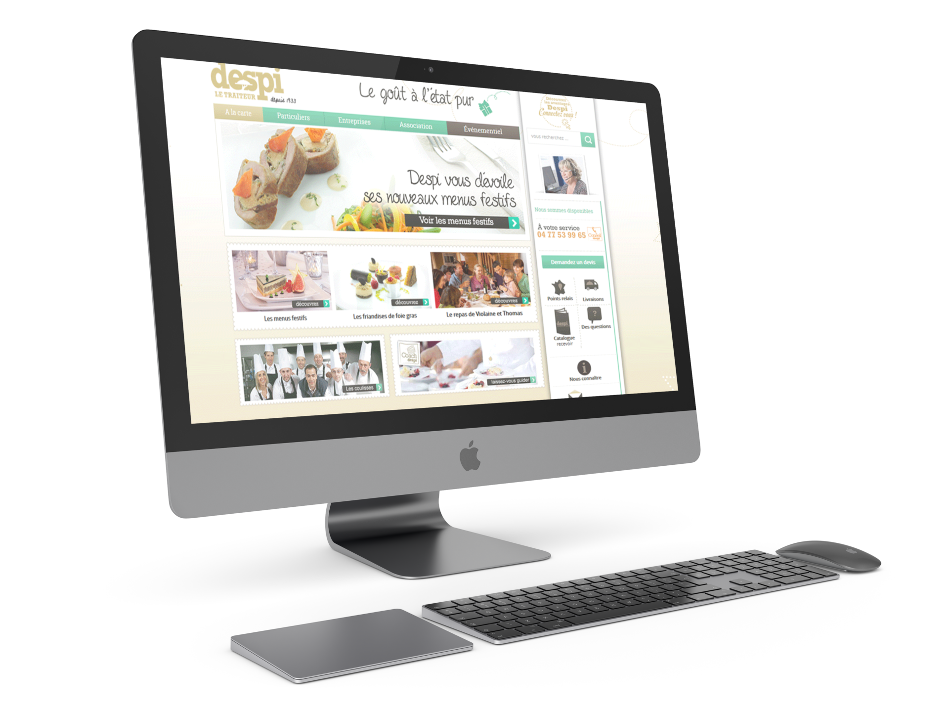 Traiteur Despi : refonte complète du site par Diagram Informatique