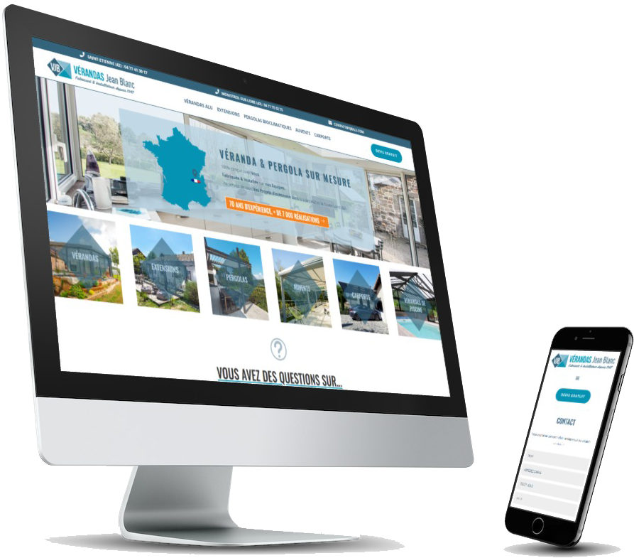 refonte site vitrine wordpress veranda jean blanc