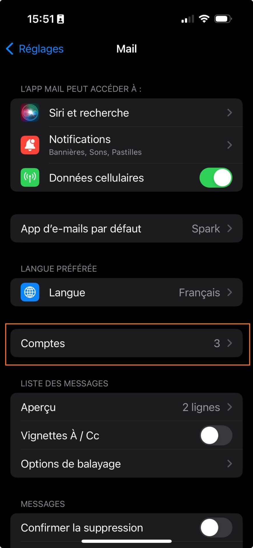 configurer messagerie office 365 iphone 2 1