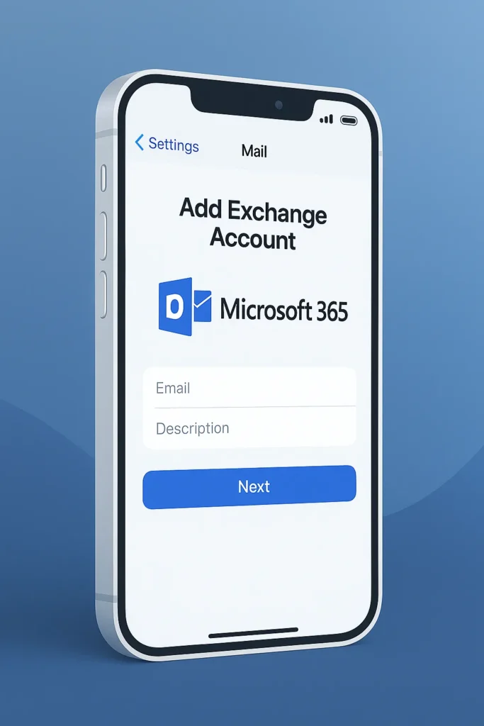 configurer outlook sur iphone