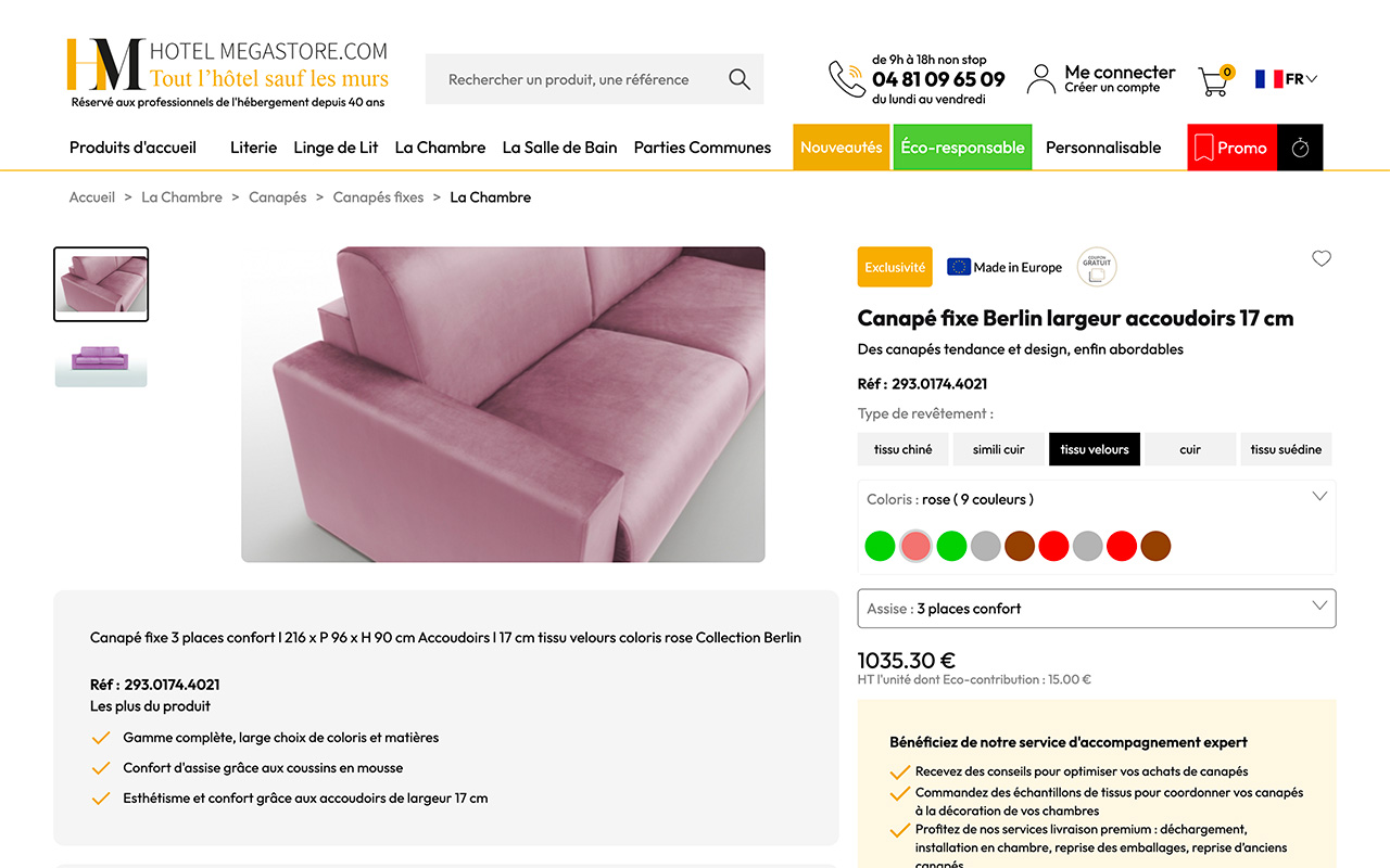 création fiche produit e commerce