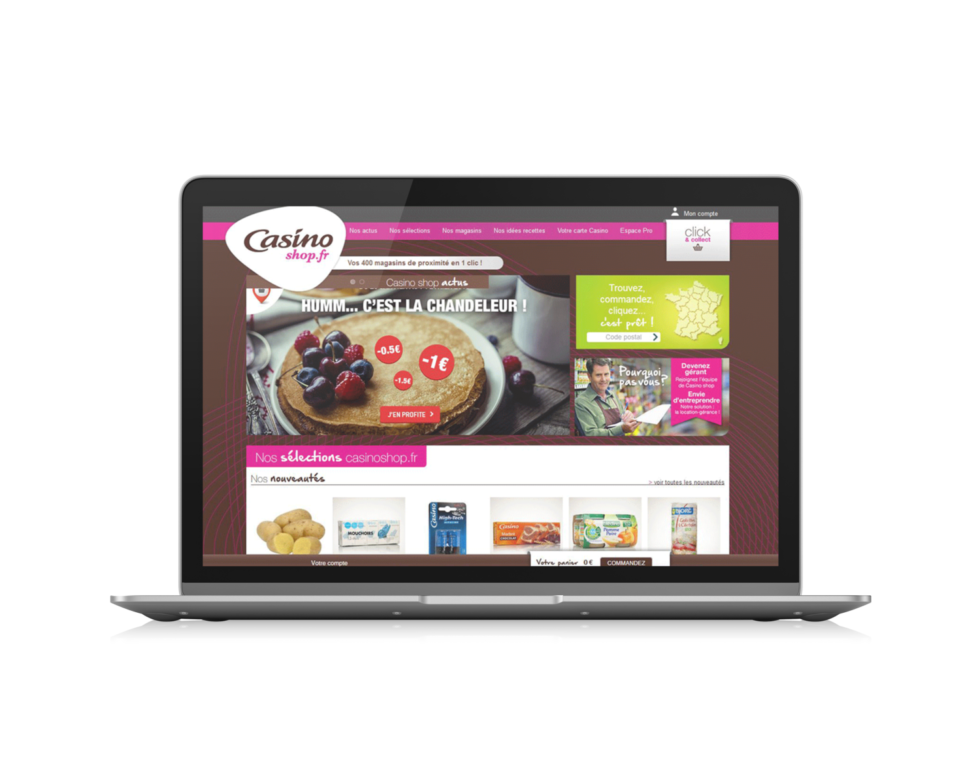 site vitrine avec click and collect